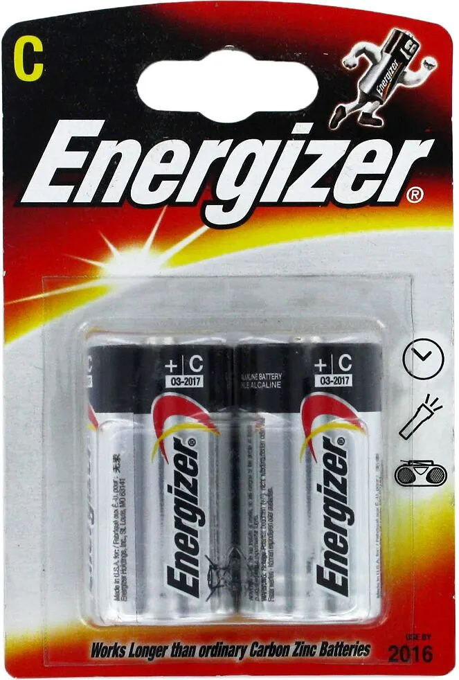  Элемент питания "Energizer C-LR14,1.5V" 2 шт