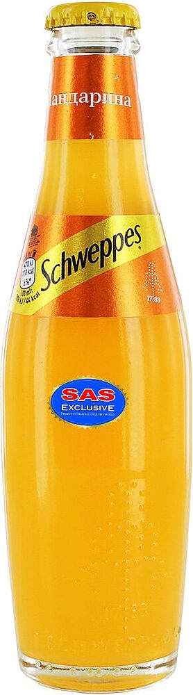 Զովացուցիչ գազավորված ըմպելիք «Schweppes» 0.25լ Մանդարին