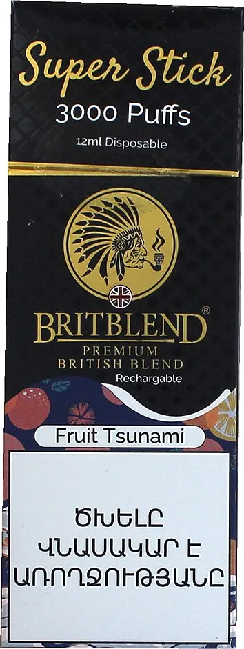 Electric pod "BritBlend" 3000 puffs, Fruit