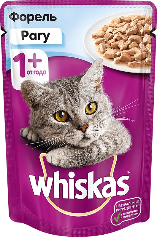 Cat food "Whiskas" 85g trout stew