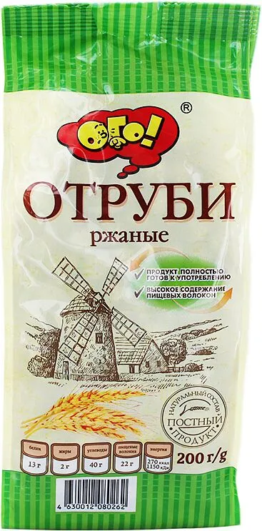 Отруби ржаные "Ого" 200г