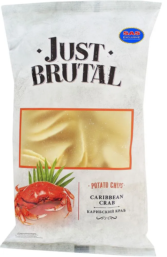 Чипсы "Just Brutal" 85г Краб
