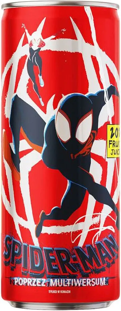 Non-carbonated drink "Vitamizu Spiderman" 250ml Orange & Tangerine