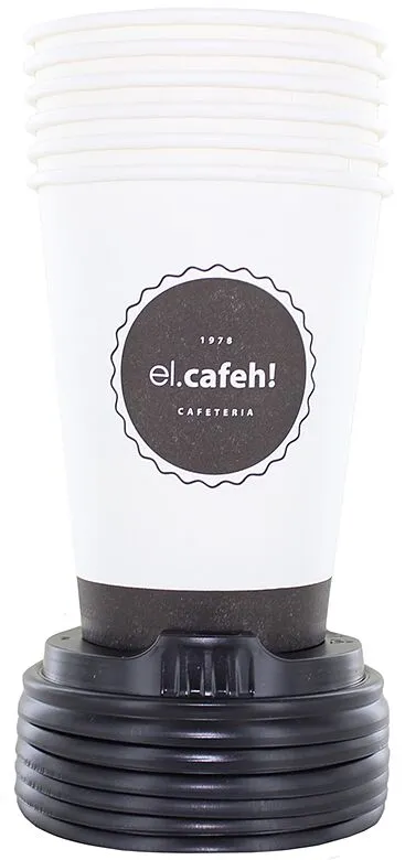 Стаканы большие бумажные одноразовые "El Cafeh" 6шт 