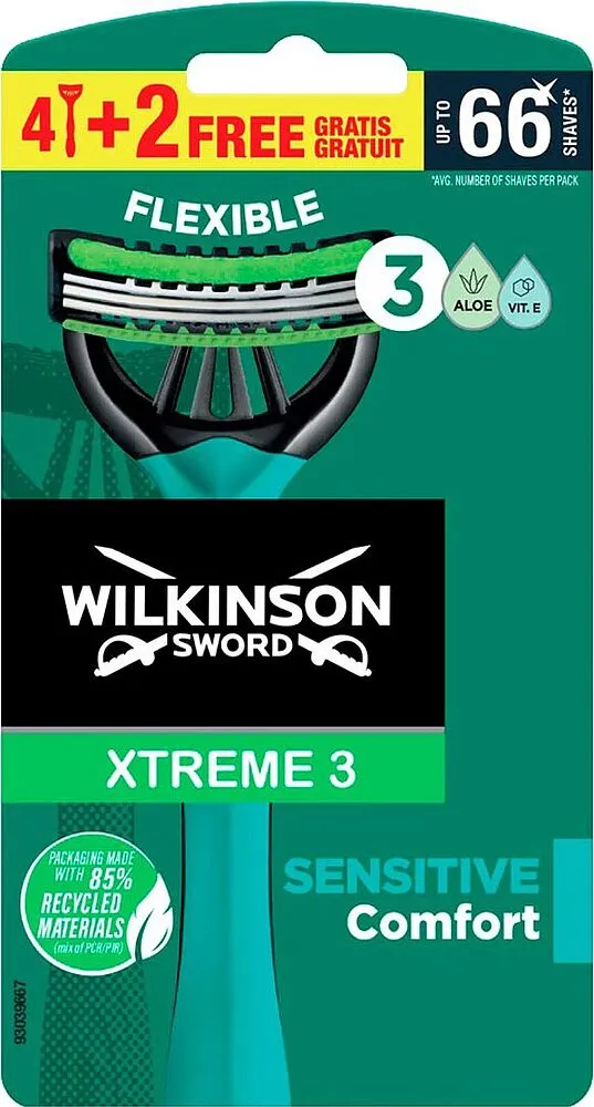 Shaving system "Wilkinson Xtreme3" 3+1pcs
