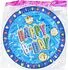 Disposable paper plates "Happy B-Day" 10 pcs
