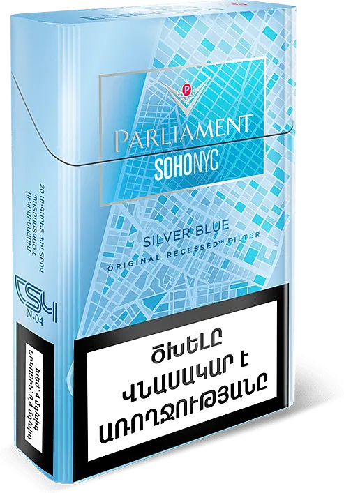 Cigarettes "Parliament SohoNyc Silver Blue"