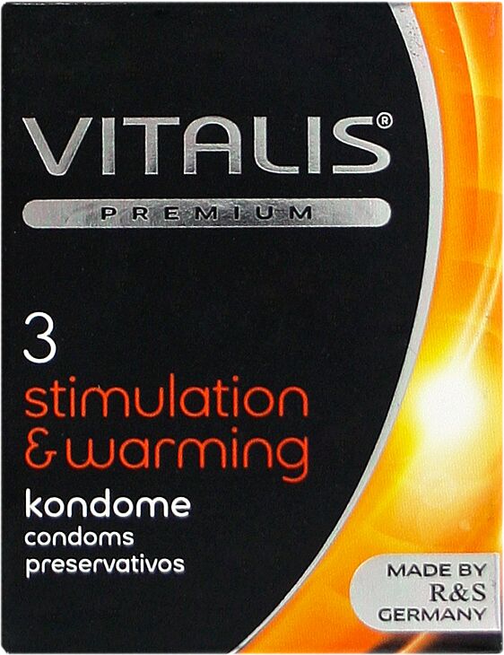 Պահպանակ «Vitalis Stimulation & Warming Effect» 3հատ