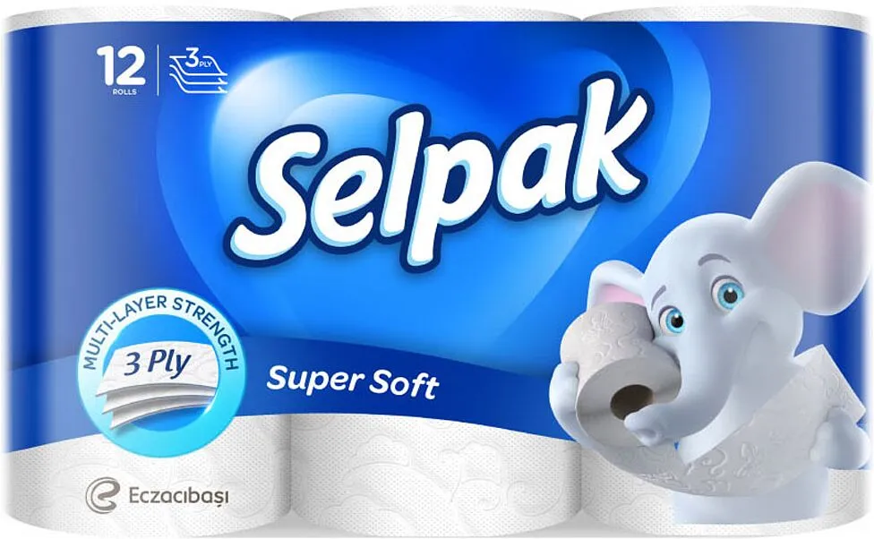 Զուգարանի թուղթ «Selpak Super Soft» 12հատ