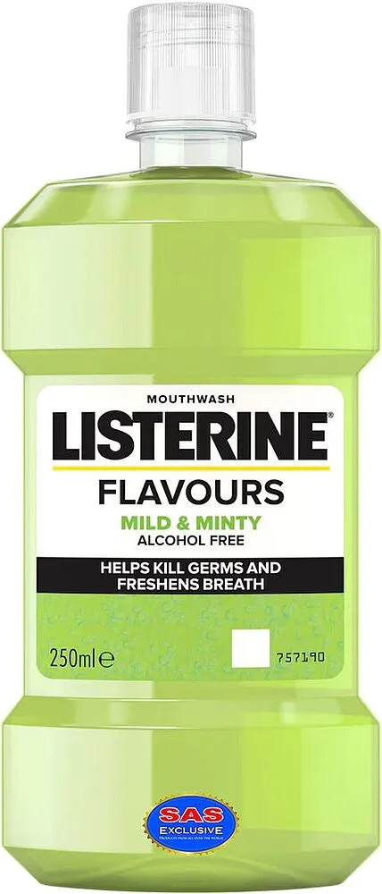 Ополаскиватель для полости рта "Listerine Mild & Minty" 250мл
