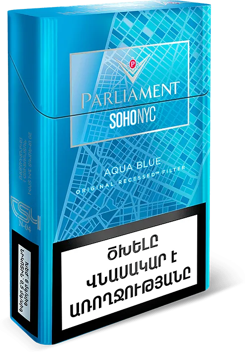 Cigarettes "Parliament SohoNyc Aqua Blue"
