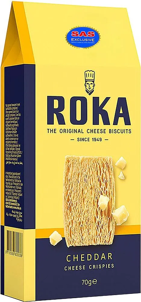 Չորահաց «Roka Cheddar» 70գ Պանիր
 