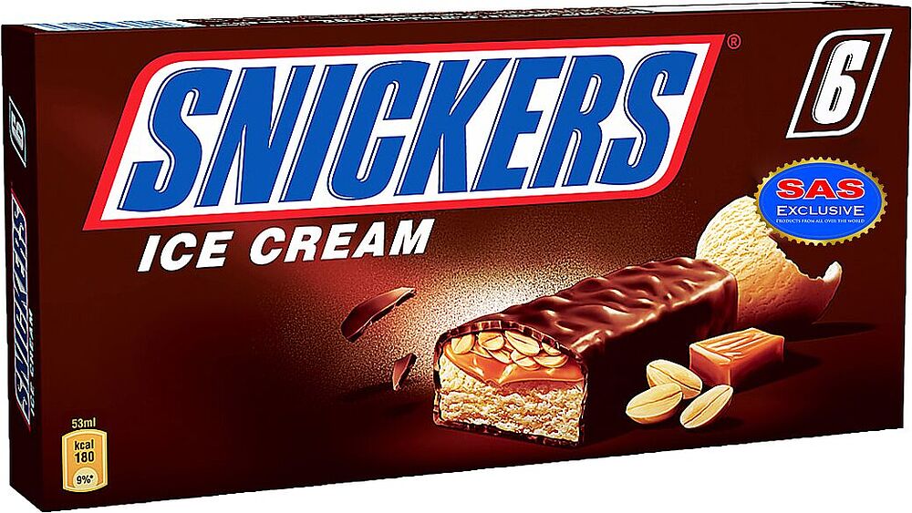 Milk ice-cream "Snickers" 6×48г