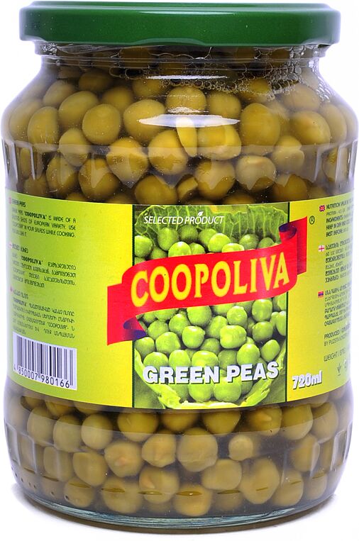 Green peas "Coopoliva" 720g