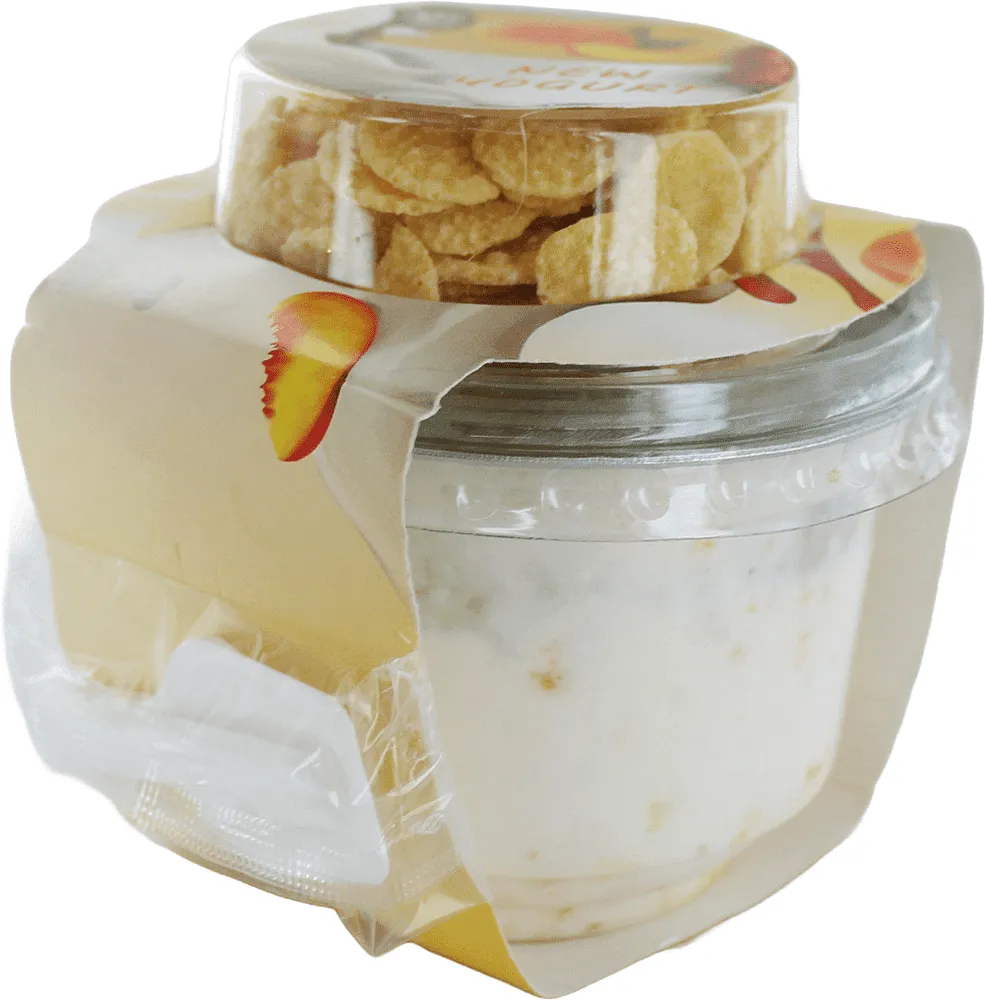 Yoghurt with peach jam "New Dairy" 200g
