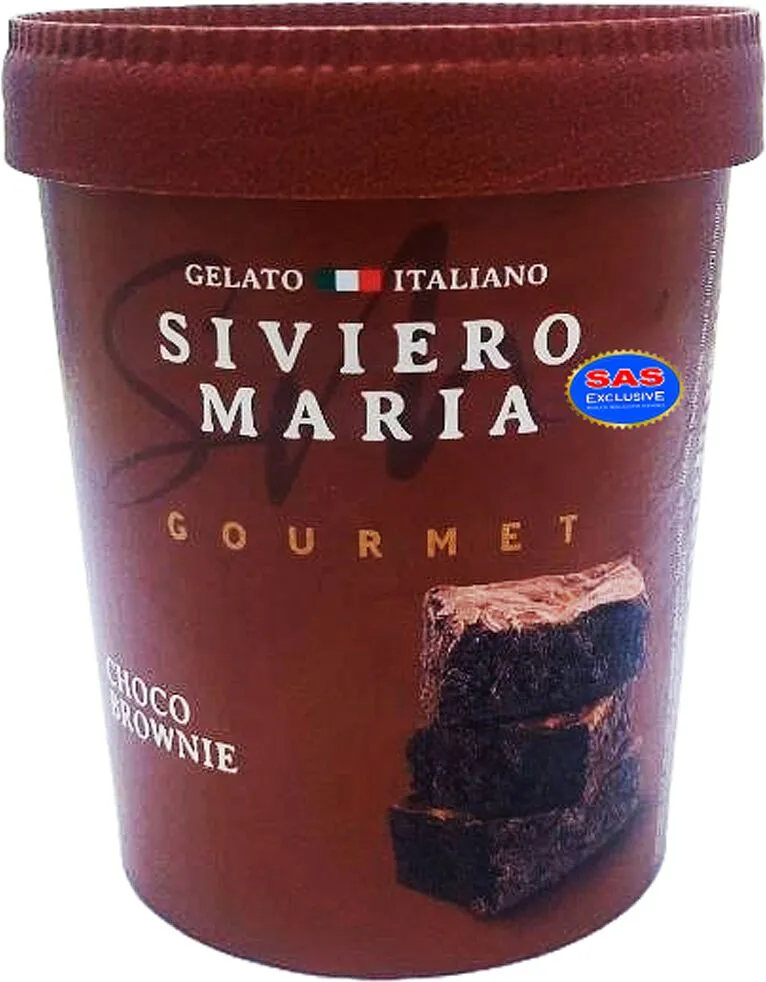 Chocolate ice cream "Siviero Maria Gourmet Choco Brownie" 300g
