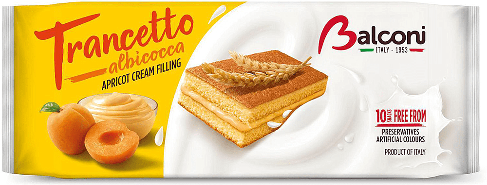 Apricot filling biscuit "Balconi Trancetto" 280g