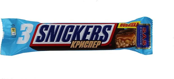 Շոկոլադե բատոն «Snickers Crisper» 60գ  