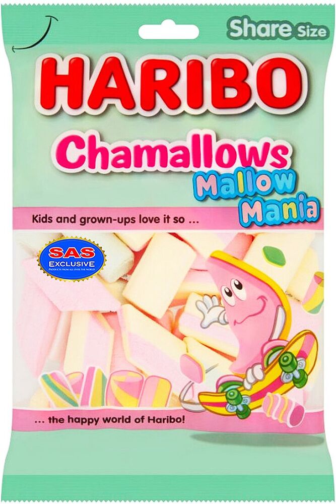 Պաստեղ «Haribo Chamallows Mallow Mania» 175գ
