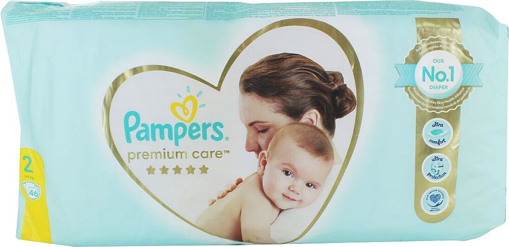 Տակդիրներ «Pampers Premium Care» №2 4-8 կգ 46 հատ