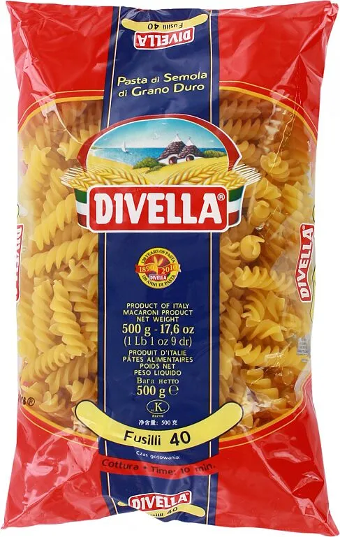 Մակարոն «Divella Fusilli № 40» 500գ 