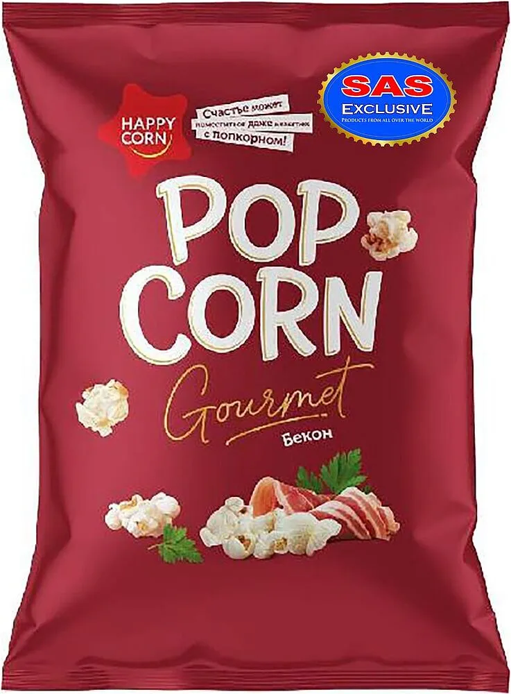 Popcorn "Happy Corn" 50g Bacon
