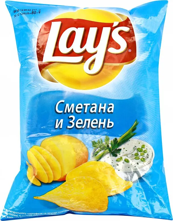 Chips "Lay's" 81g Sour cream & Greens