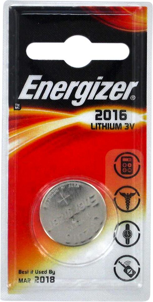 Lithium battery "Energizer CR2016 3V"  1pcs