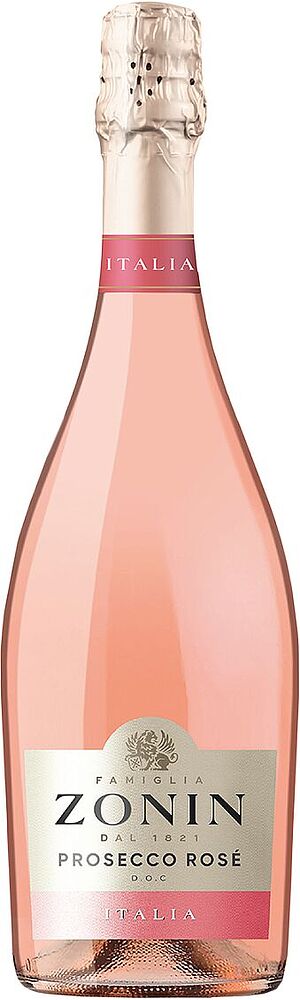 Sparkling wine "Zonin Rose Brut" 0.75l