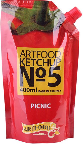 Picnic ketchup "Artfood N5"400ml    