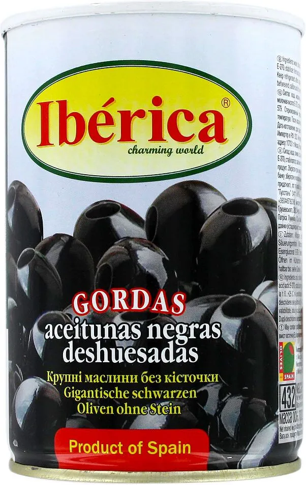 Black olives without pit "Iberica" 420g