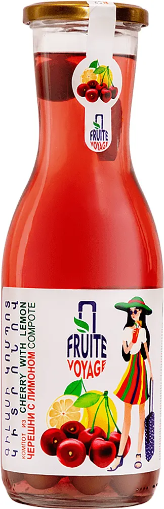 Compote "Fruite Voyage" 1l Sweet cherry & Lemon
