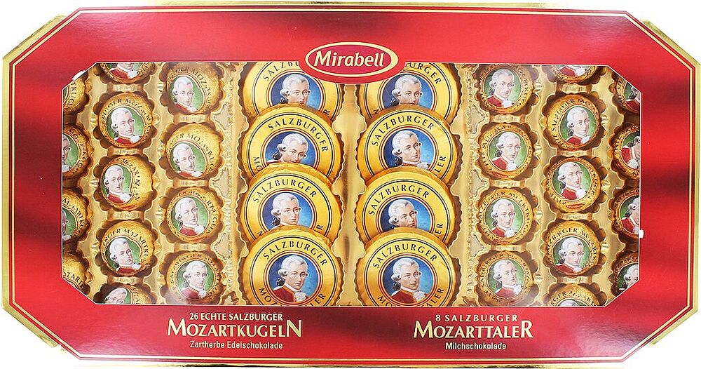 Շոկոլադե կոնֆետների հավաքածու «Mirabell Mozart» 600գ