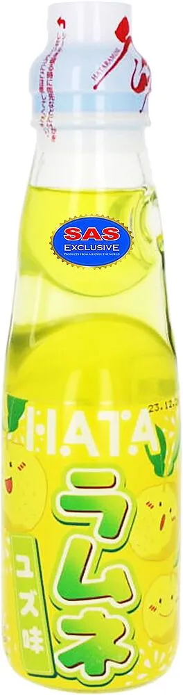 Освежающий газированный напиток "Hata Kousen" 200мл Юдзу