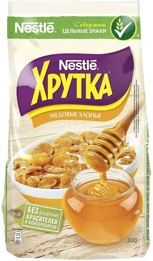 Փաթիլներ եգիպտացորենի «Nestle Хрутка» 300գ