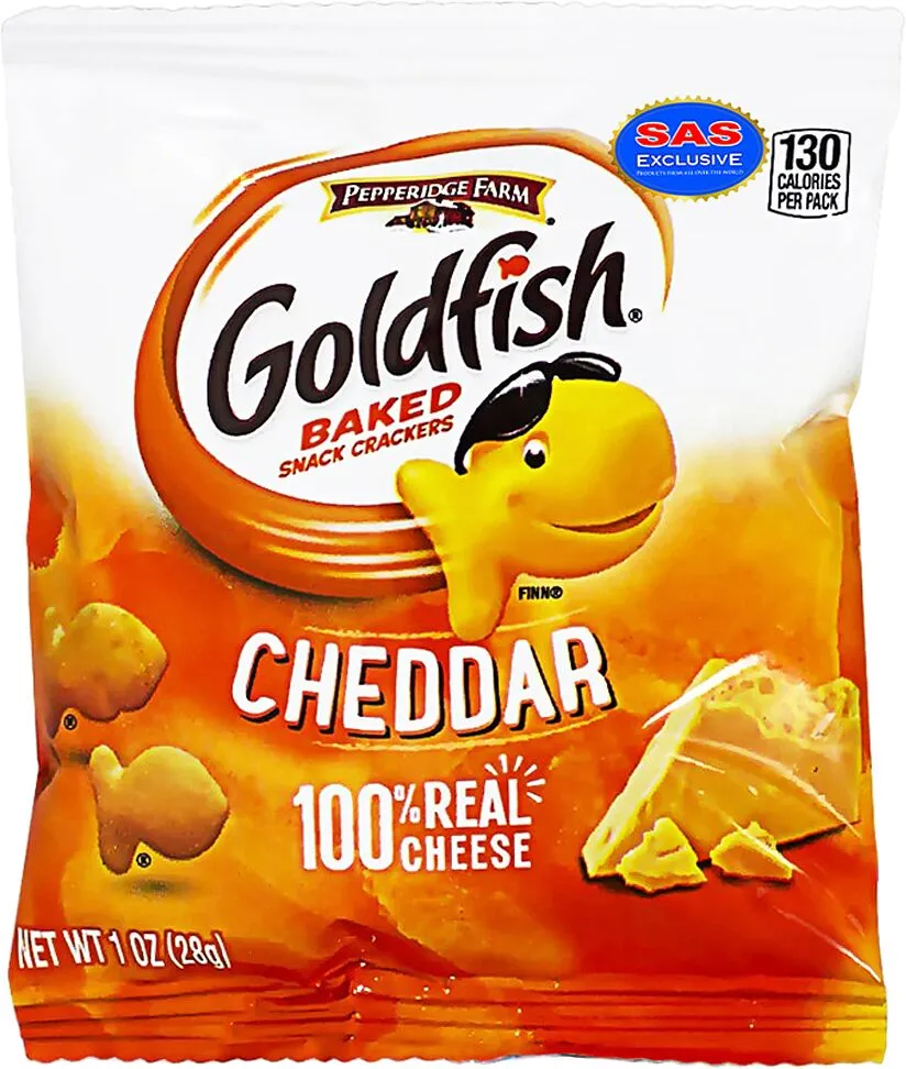 Crackers with cheese flavor "Pepperidge Farm Goldfish" 28g