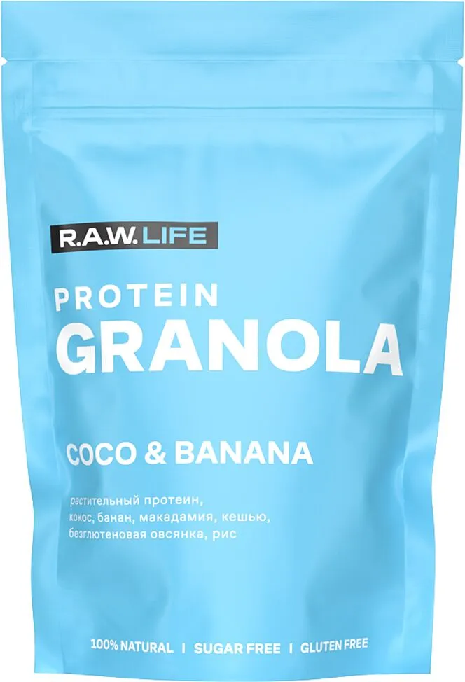 Гранола "RAW Life Coconut-Banana" 220г