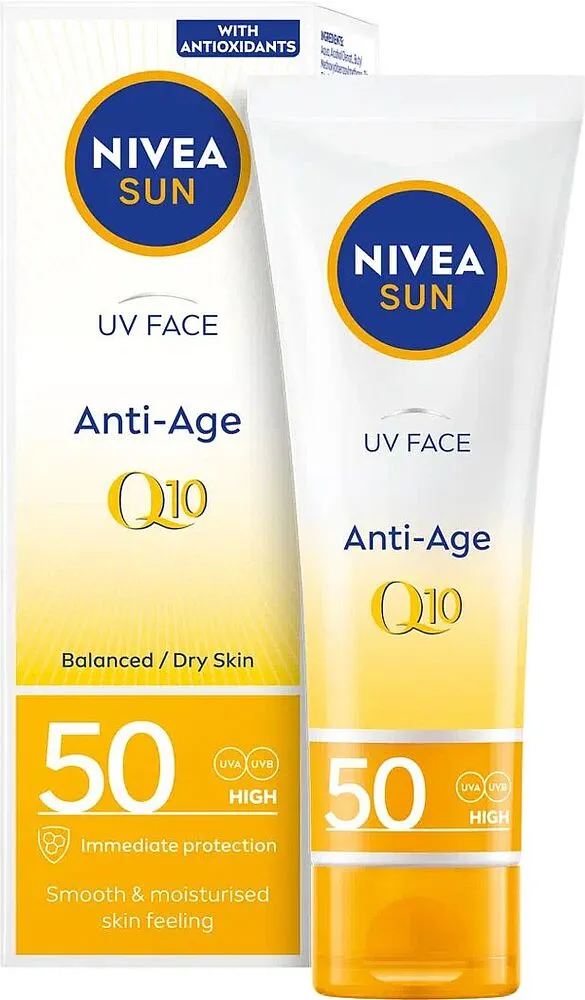 Солнцезащитный крем "Nivea 50 SPF" 50мл