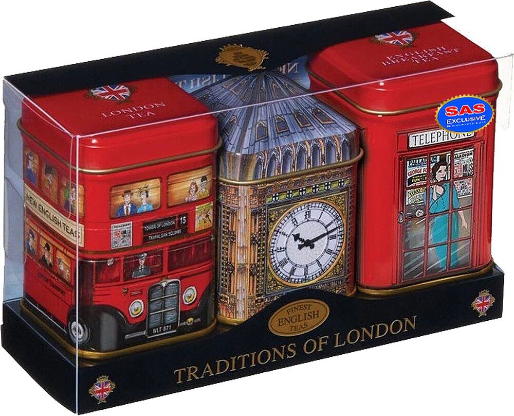 Թեյերի հավաքածու «New English Teas Traditions of London» 3 հատ
