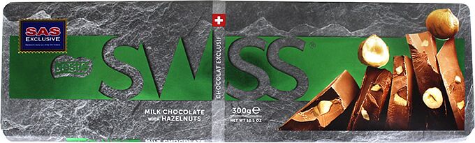 Շոկոլադե սալիկ «Nestle Swiss» 300գ
