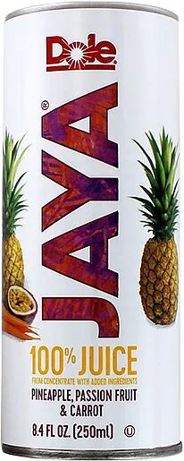 Juice "Dole Jaya" 250ml Pineapple, passion fruit & carrot