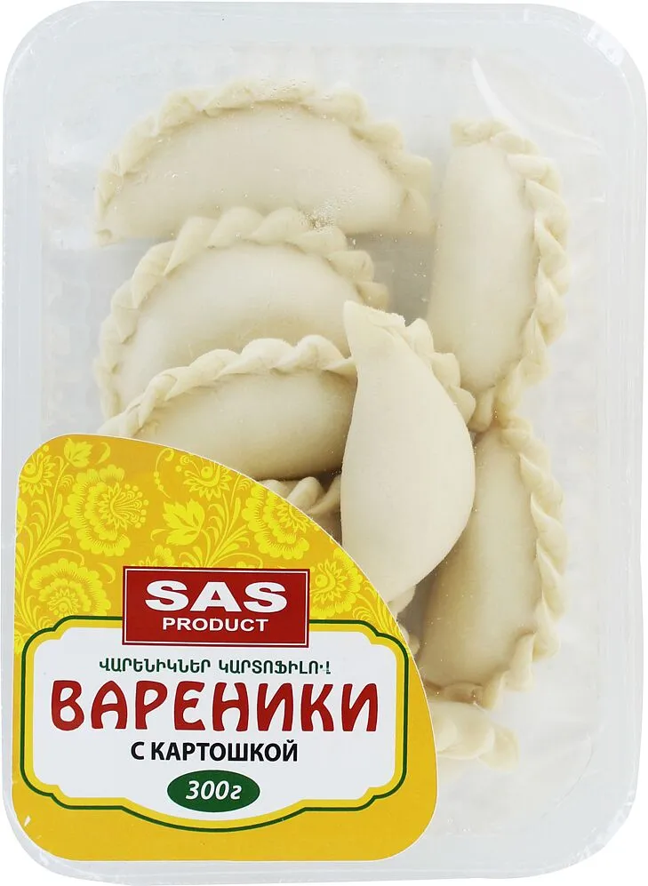 Вареники с картофелем полуфабрикат "SAS Product" 300г