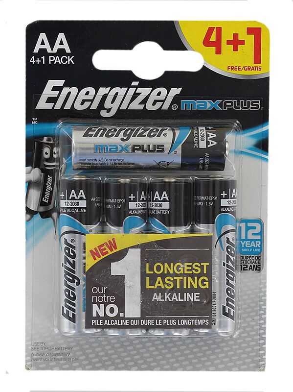 Battery "Energizer max plus AA LR6" 5pcs