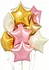 Helium gas Balloons, stars 10 pcs