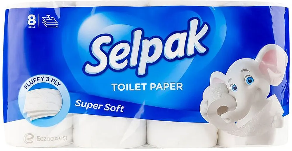 Զուգարանի թուղթ «Selpak Super Soft»  8 հատ