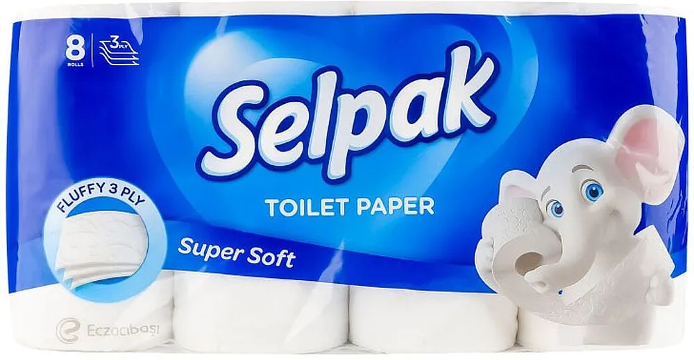 Туалетная бумага "Selpak Super Soft"  8 шт 