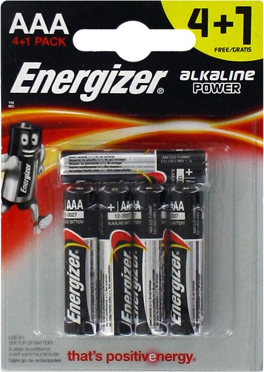 Элемент питания "Energizer AAA LR03" 5шт