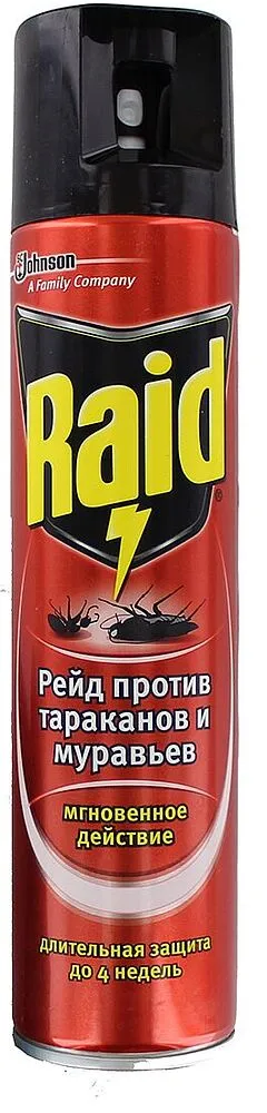 Aerosol anti black beetles & ants ''Raid'' 300ml