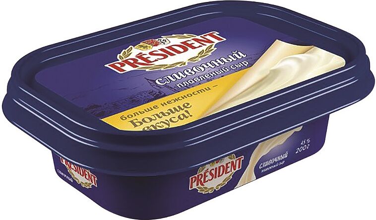 Processed  cheese "President" 200g