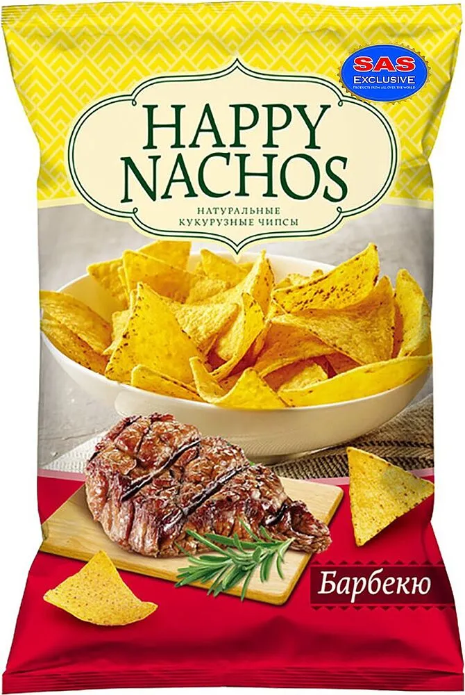 Чипсы "Happy Nachos" 75г Шашлык